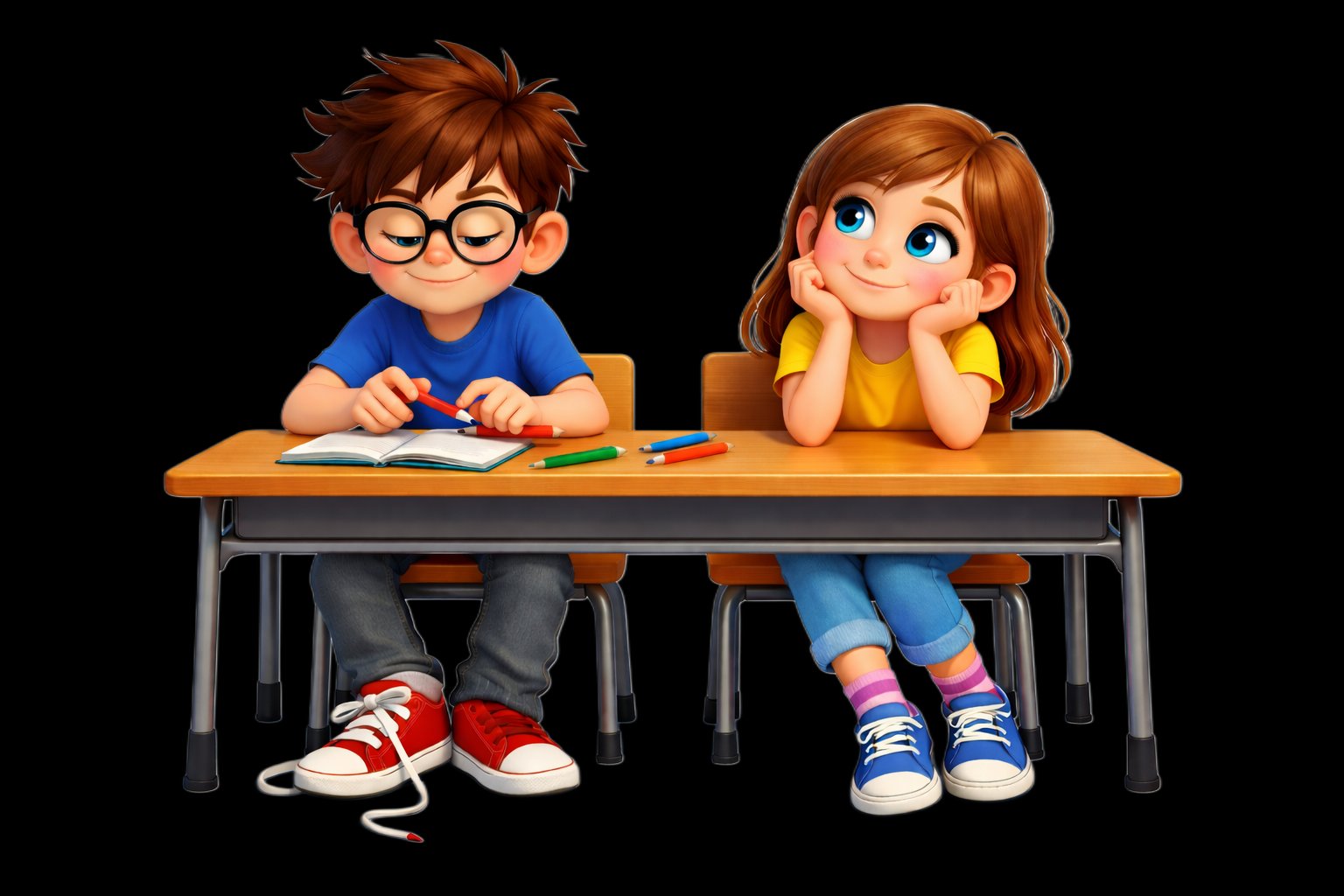 Students learning